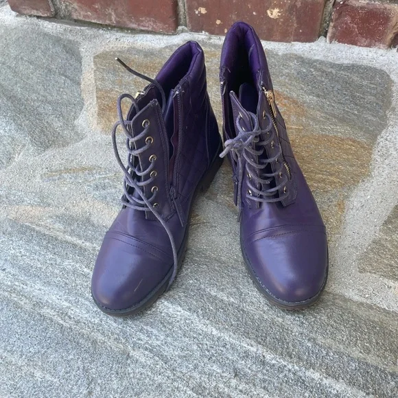 Purple Women's Boots Size 8.5 - Picture 1 of 5